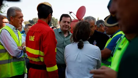 Ma&ntilde;ueco, en el puesto de mando de Navaluenga | Foto de ICAL