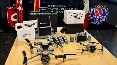 La Polic&iacute;a Local de San Sebasti&aacute;n de los Reyes suma dos nuevos drones de &uacute;ltima generaci&oacute;n a sus medios t&eacute;cnicos - Foto del Ayuntamiento de San Sebasti&aacute;n de los Reyes