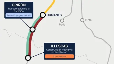 Adif anuncia la reapertura y renovaci&oacute;n de la estaci&oacute;n de Gri&ntilde;&oacute;n para llevar Cercan&iacute;as Madrid hasta Illescas - Imagen de Adif
