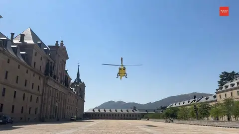 Un trabajador de 23 a&ntilde;os, en estado cr&iacute;tico tras caer de un andamio a 6 metros en San Lorenzo de El Escorial - Imagen de la Agencia de Seguridad y Emergencias Madrid 112 #ASEM112
