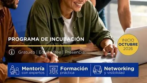 U-Start Incuba - Las Rozas Next - Cartel del Ayuntamiento de Las Rozas