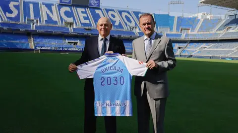 Unicaja y el M&aacute;laga CF ampl&iacute;an su alianza estrat&eacute;gica hasta la temporada 2029-2030 - Foto de Unicaja