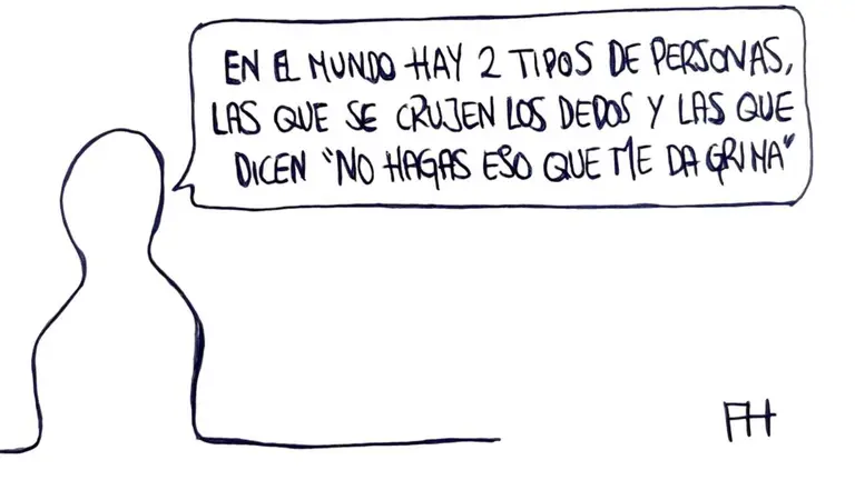 Crujir los dedos - Las Vi&ntilde;etas de Manuel Franganillo