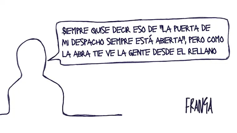 La puerta de mi despacho - Las Vi&ntilde;etas de Manuel Franganillo