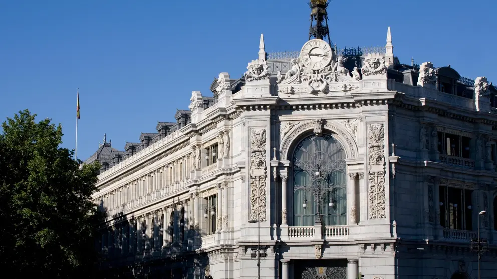 Sede del Banco de Espa&ntilde;a desde la plaza de Cibeles - Foto del Banco de Espa&ntilde;a