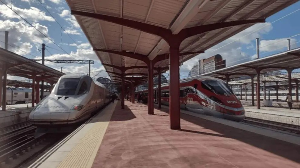 Trenes de alta velocidad en Madrid - Foto de Adif