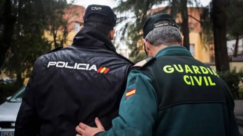 Juntos Polic&iacute;as Nacionales y Guardias Civiles