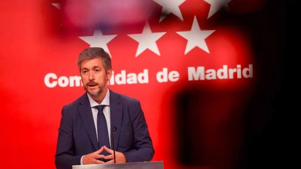 Miguel &Aacute;ngel Garc&iacute;a Mart&iacute;n en rueda de prensa - Foto de la Comunidad de Madrid