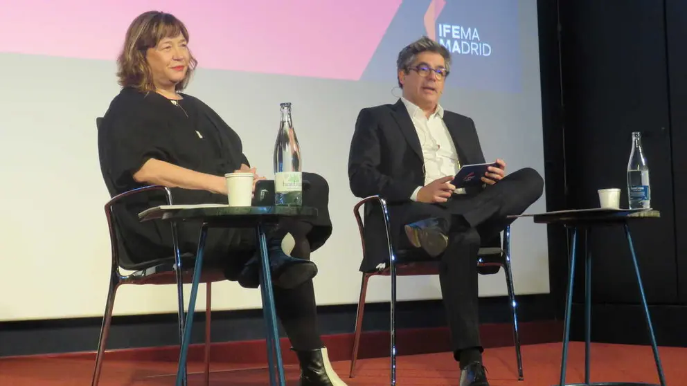 Maribel L&oacute;pez, directora de ARCOmadrid  y Daniel Mart&iacute;nez, vicepresidente ejecutivo de 
IFEMA MADRID - Foto Jos&eacute; Bell&oacute; Aliaga
