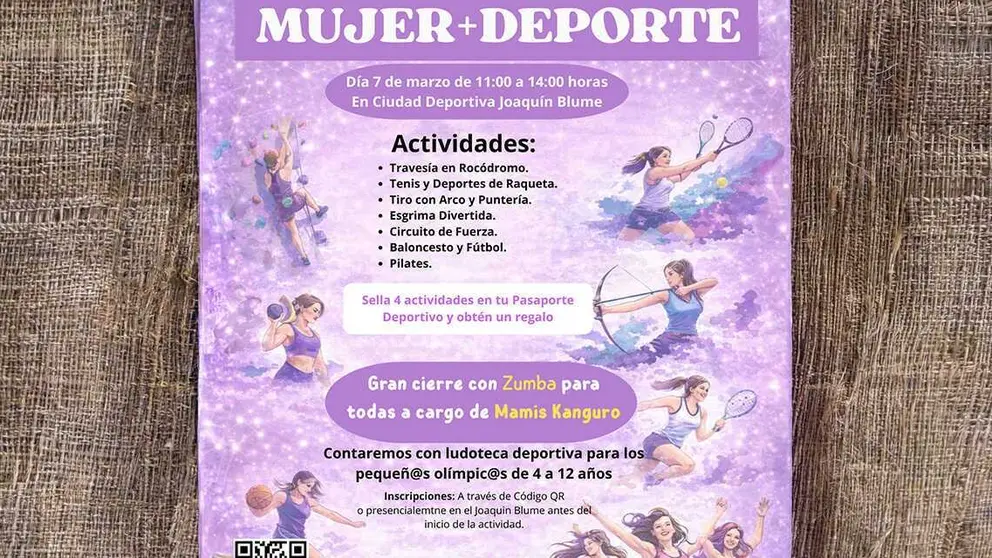 Cartel Mujer Deporte - Imagen del Ayuntamiento de Torrej&oacute;n de Ardoz