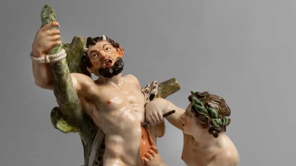 Apolo desollando a Marsias. Buen Retiro, Madrid. 1771-1783. 