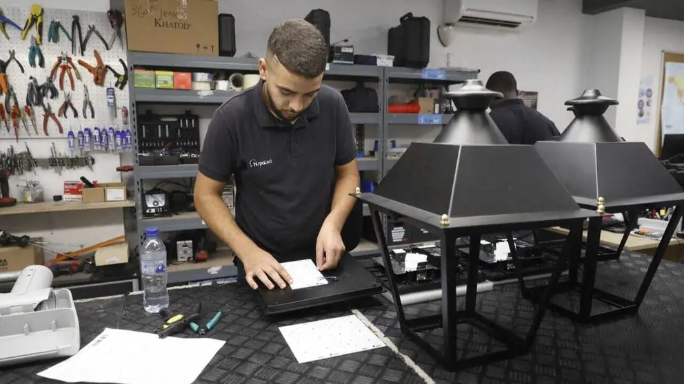 Un trabajador durante su jornada - Foto del Ayuntamiento de Madrid
