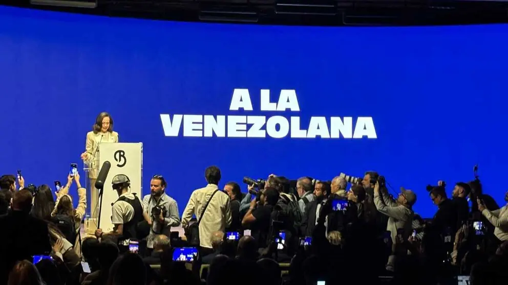 Mar&iacute;a Corina Machado durante su intervenci&oacute;n