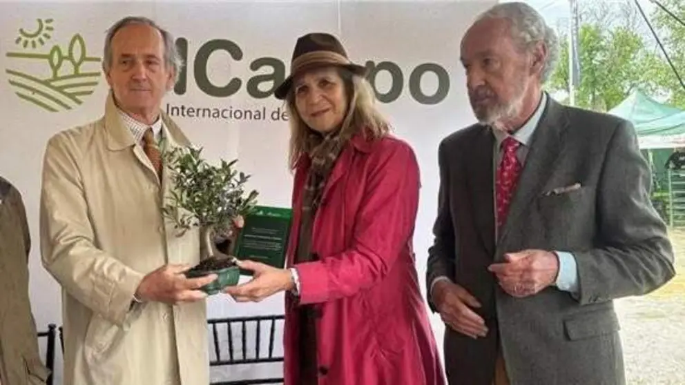 El presidente de Ence recoge el premio de manos de la infanta Elena - Foto de Ence