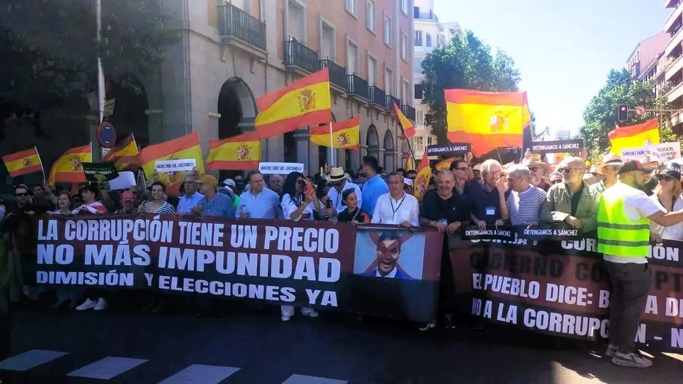 Pancarta principal de la manifestaci&oacute;n | Foto de Servimedia