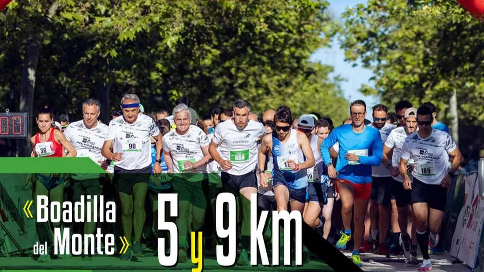 CARTEL carrera arco verde Boadilla