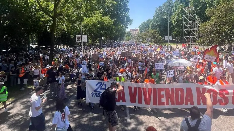 Manifestaci&oacute;n Vivienda - Sindicato Inquilinas