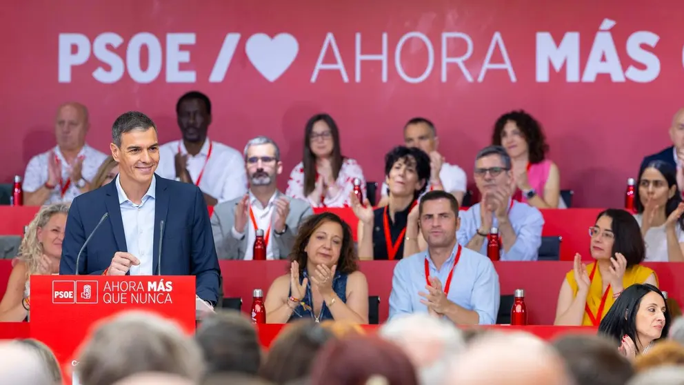 Pedro S&aacute;nchez, en su intervenci&oacute;n en el Comit&eacute; Federal del PSOE | Foto de PSOE/Eva Ercolanese