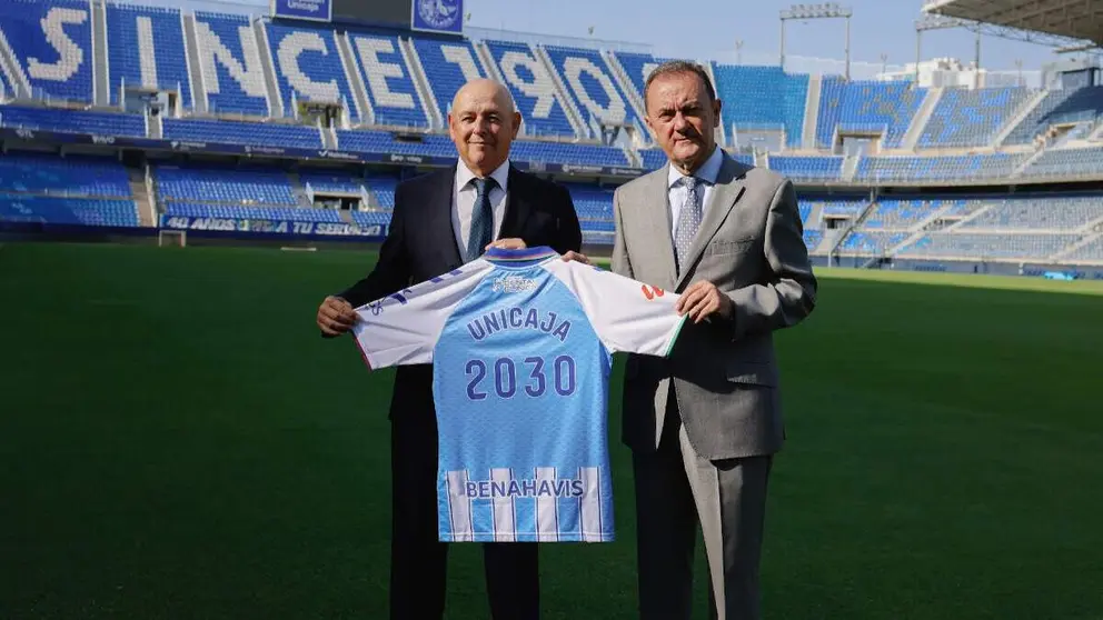 Unicaja y el M&aacute;laga CF ampl&iacute;an su alianza estrat&eacute;gica hasta la temporada 2029-2030 - Foto de Unicaja