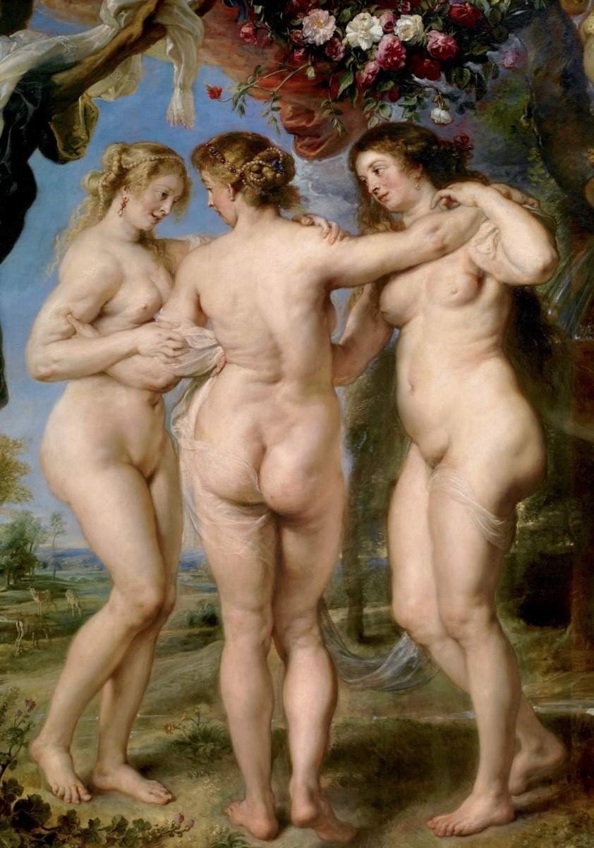 Las tres Gracias 81636 – 16399 de Pedro Pablo Rubens, expuesto en el Museo del Prado de Madrid,