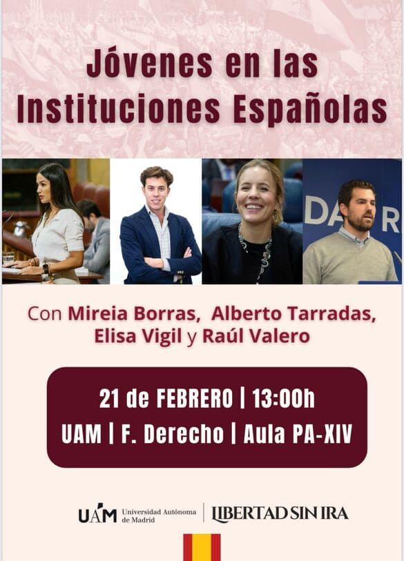 La Universidad Autónoma de Madrid acogerá un debate sobre la presencia de los jóvenes en las instituciones