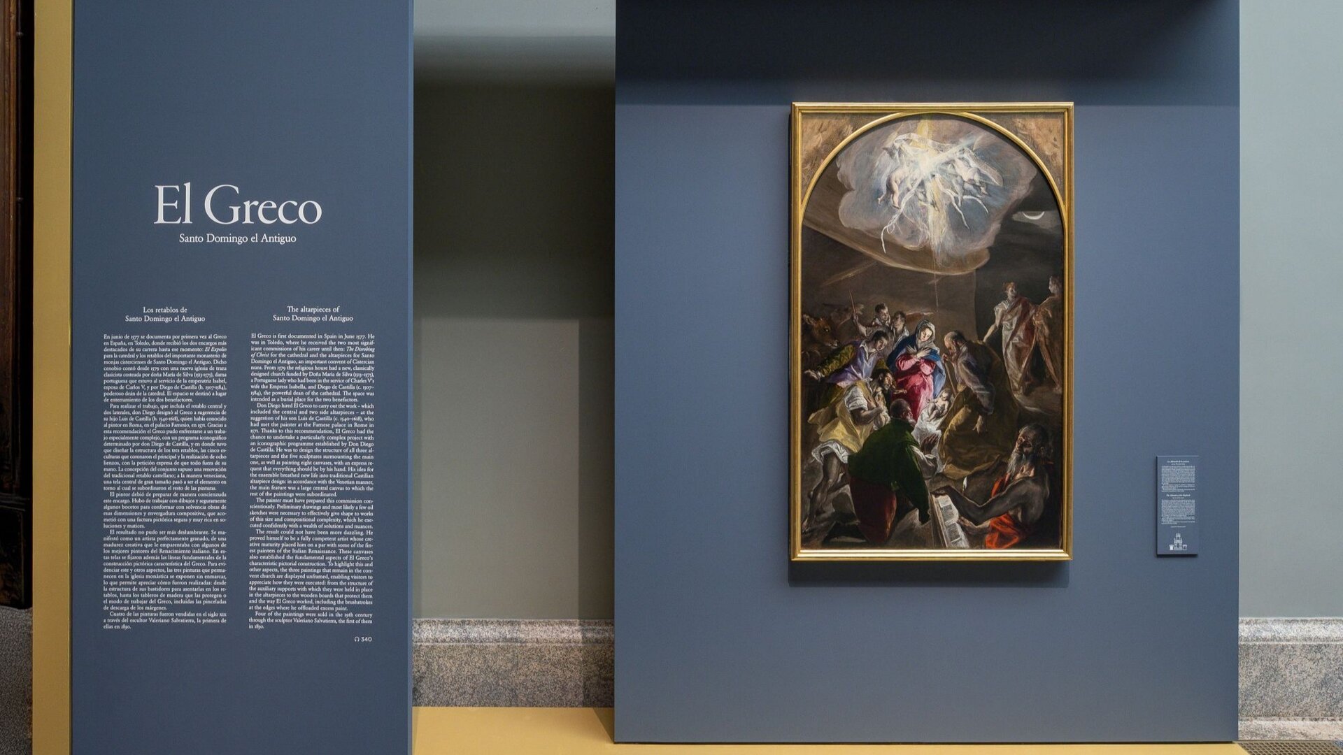 Imagen de las salas de la exposición “El Greco.
Santo Domingo el Antiguo”
