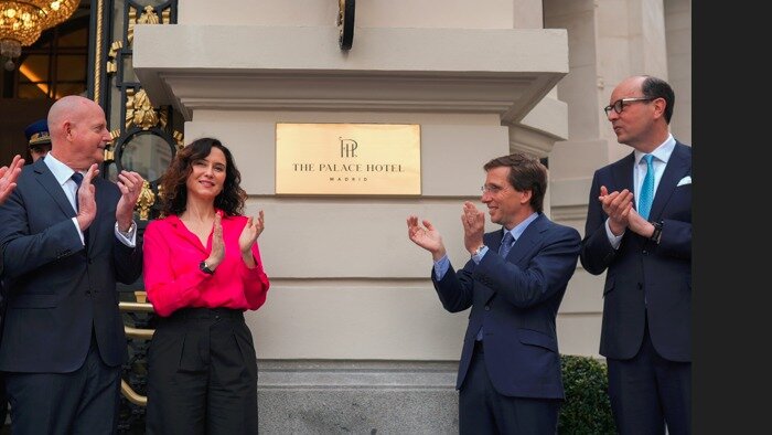 Isabel Díaz Ayuso en la inauguración del nuevo Hotel Palace de Madrid - Foto Comunidad de Madrid