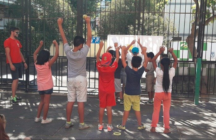 Niños en un campamento urbano - Foto de Ayuntamiento de Madrid