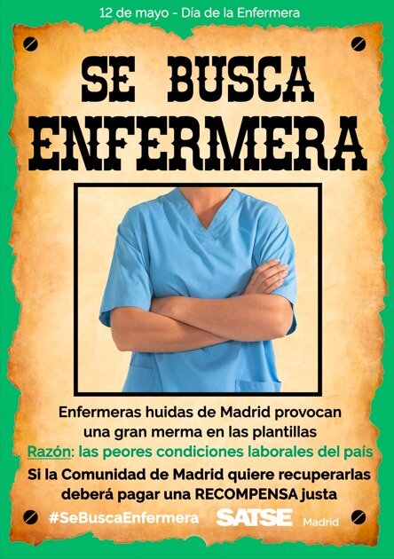 #SeBuscaEnfermera - SATSE Madrid