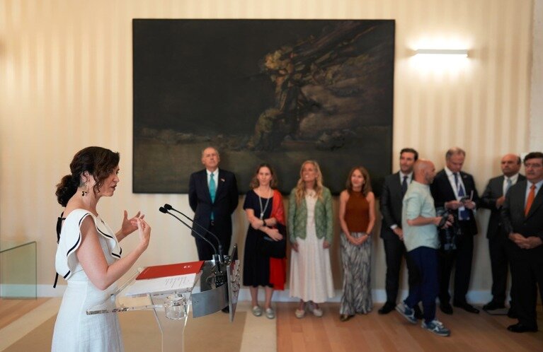 Encuentro Isabel Díaz Ayuso con empresarios chilenos - Foto Andrés Montero J.