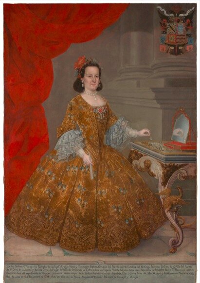 Doña Joaquina Nimpha de Carvajal y Vargas,
condesa del Puerto. Pedro José Díaz. Museo
Nacional del Prado .Depósito de la Colección
Fundación Don Álvaro de Bazán, Madrid
