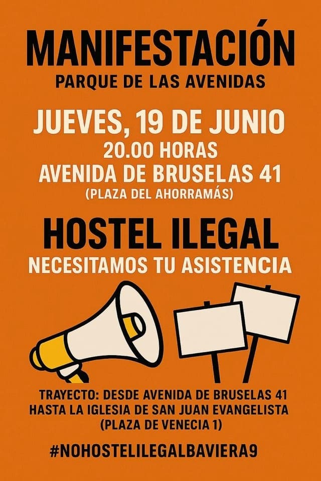 Cartel manifestación