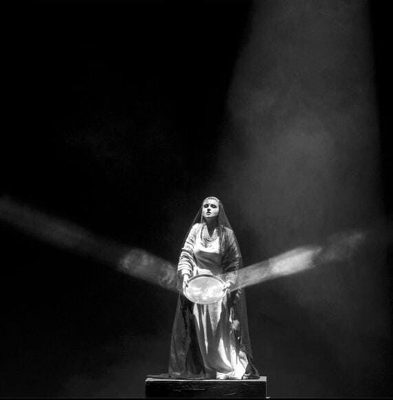 Sacerdotessa Aida, G. Verdi. Palacio de la ópera. A Coruña, 2023. Fotografía Alfonso Rego