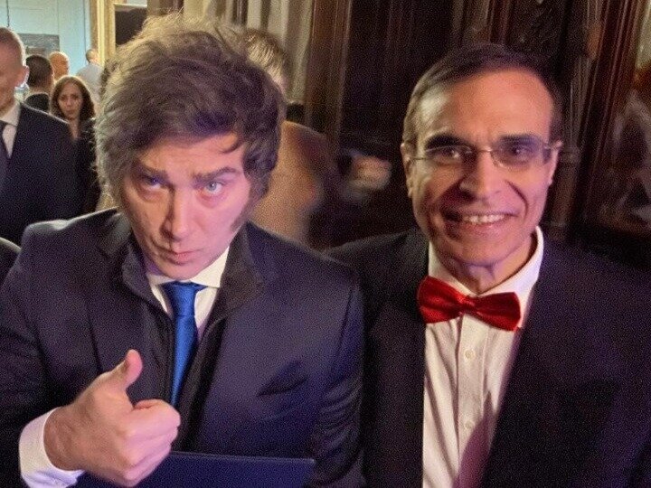 Javier Milei con José Luis Cordeiro