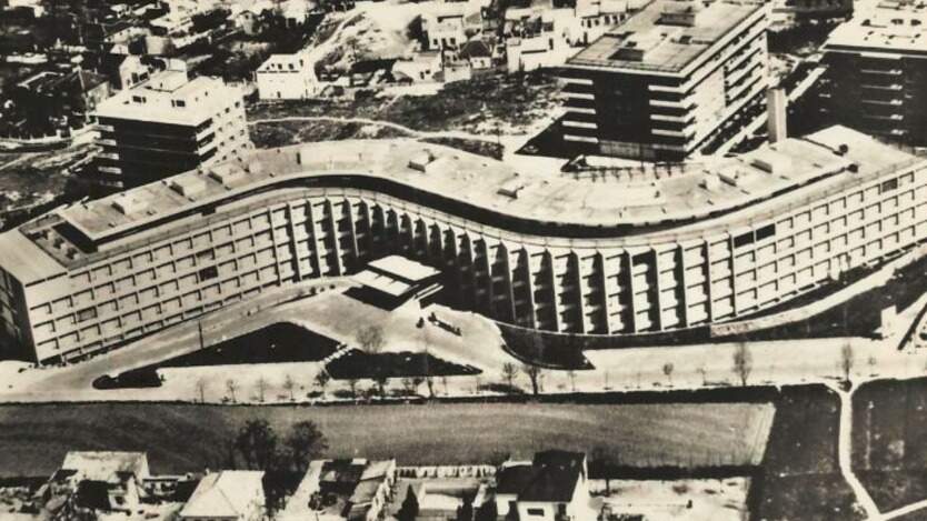 Imagen del antiguo Hospital Puerta de Hierro en el momento de su inauguración