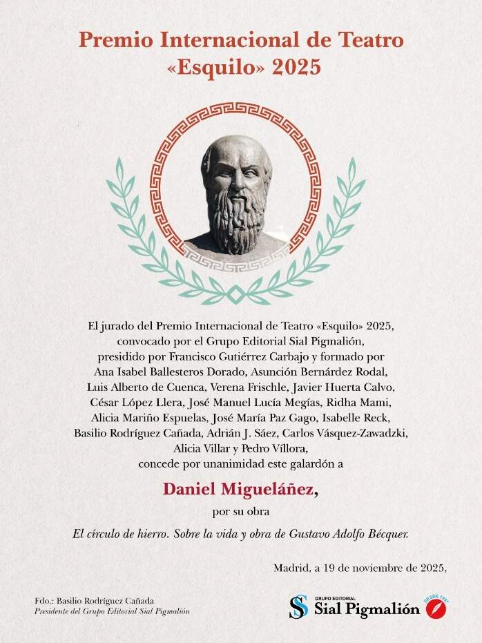 Premio Internacional de Teatro “Esquilo” 2025