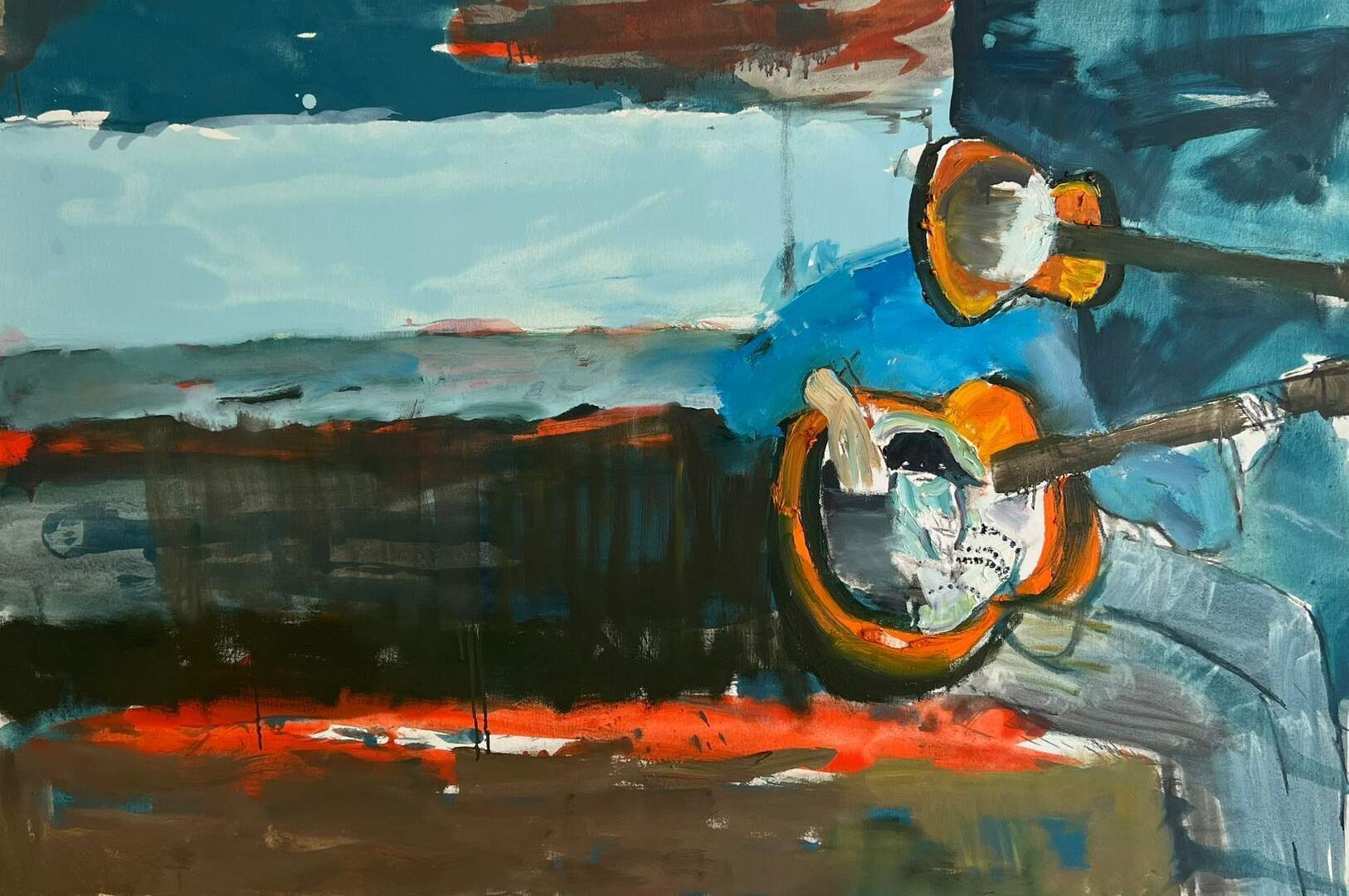 Una de las ultimas obras de Tim titulada Guitars