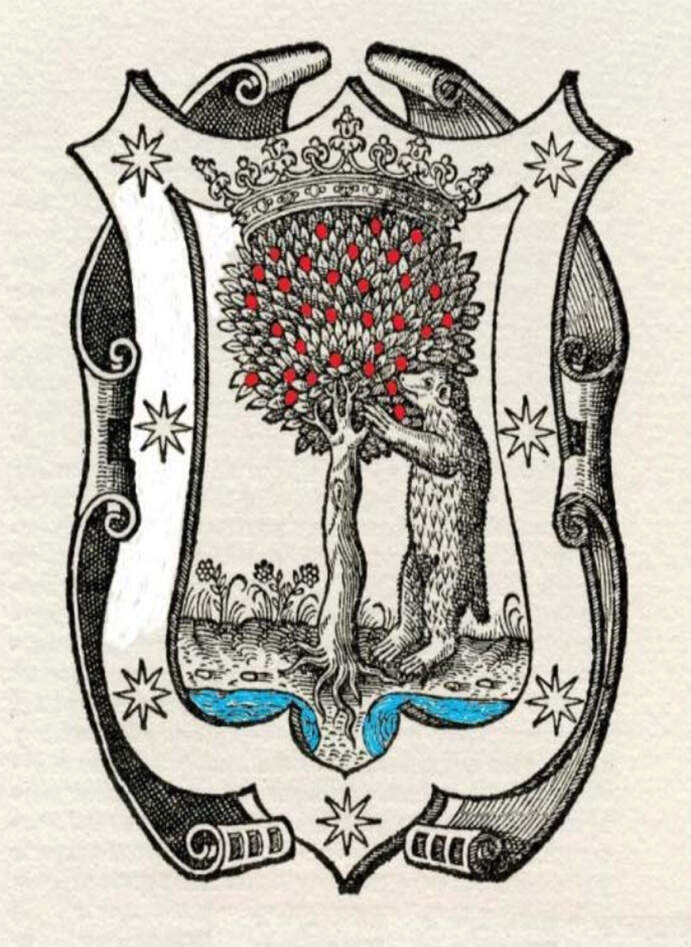 Escudo de Madrid de Juan Hurtado de Mendoza, 1550- Fui sobre agua edificada