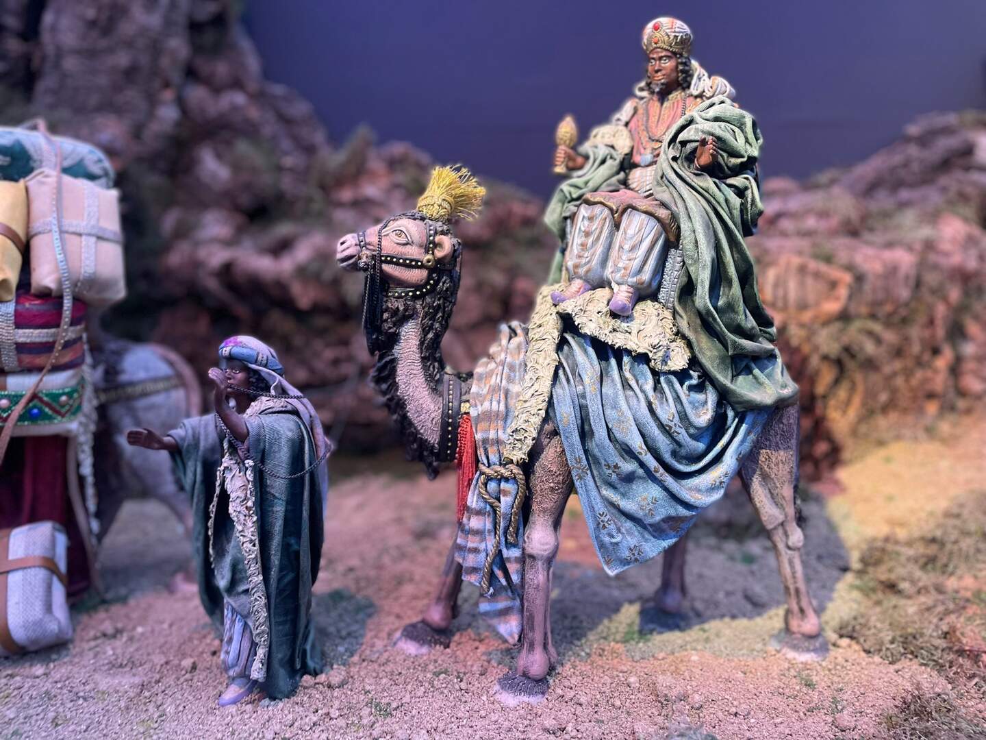 Belén Monumental Sanse Rey Baltasar - Foto Asociación Belenistas de San Sebastián de los Reyes