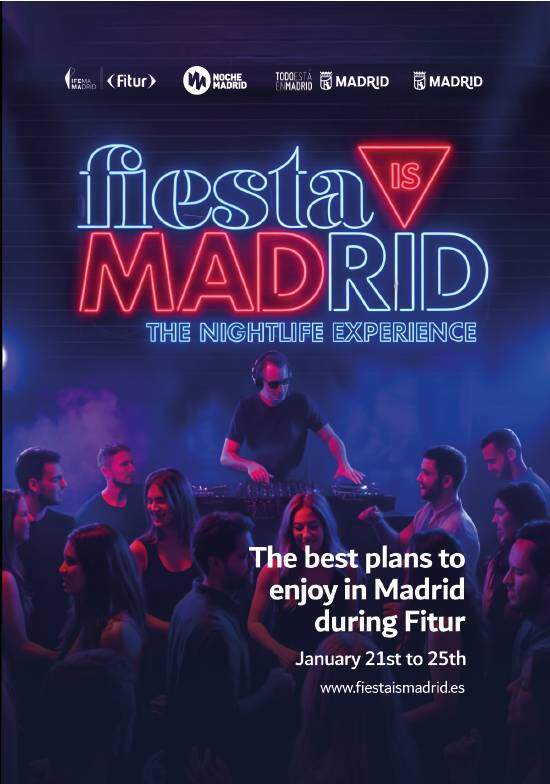 Fiesta is Madrid - Cartel de Noche Madrid FITUR 2026