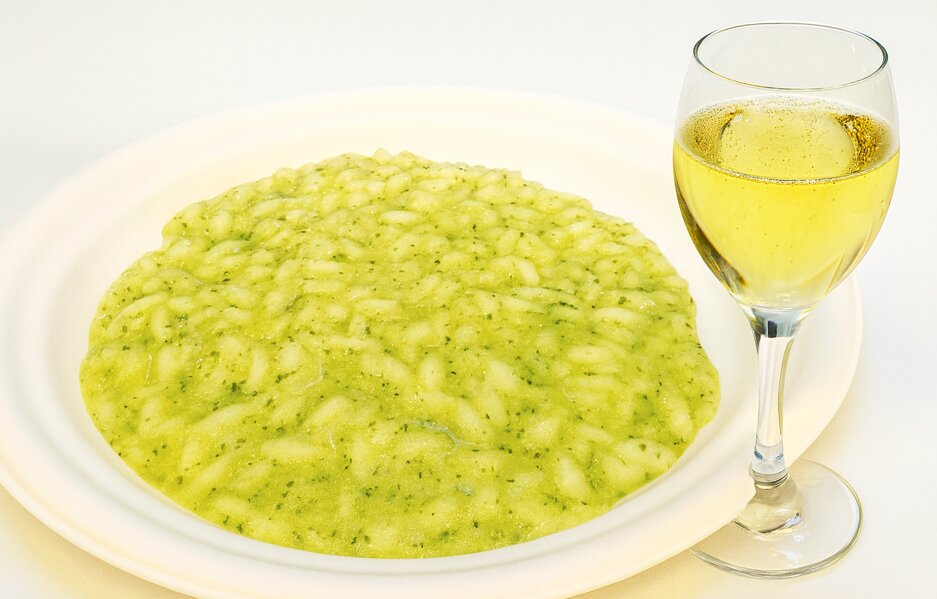 Risotto y Prosecco