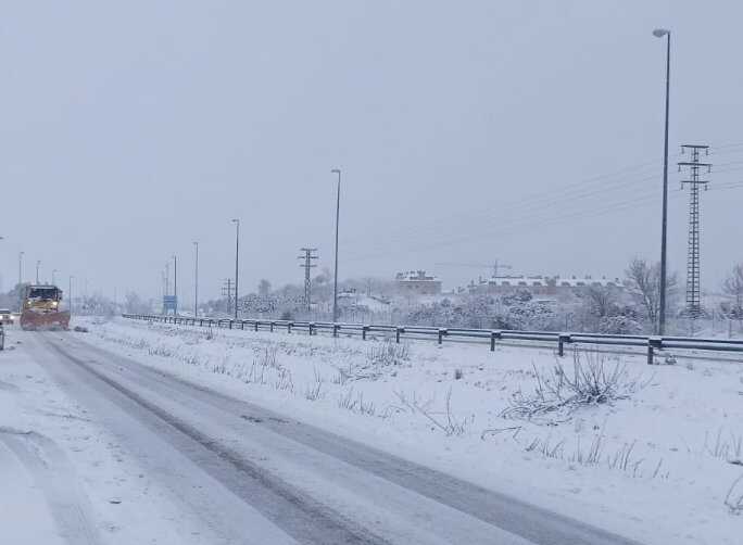 Nevada en Tres Cantos 28 de enero - Foto de X Pedro Castaño García 
@pkas1111