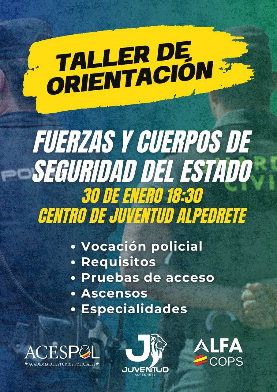 Charla Fuerzas de Seguridad del Estado en Alpedrete - Ayuntamiento de Alpedrete