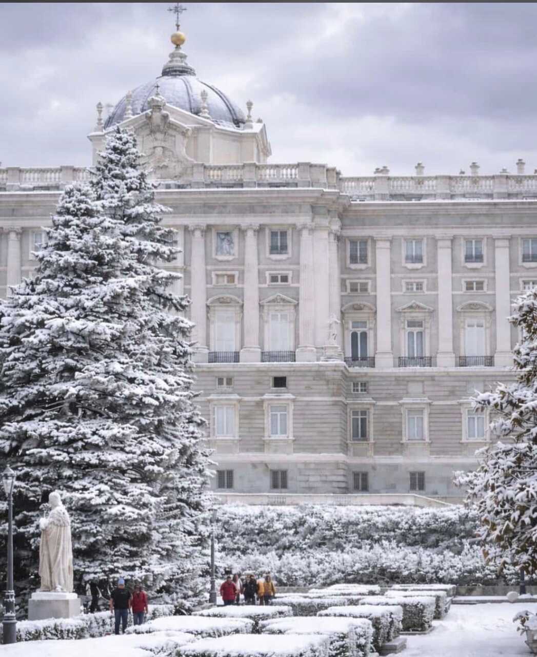 Nevada Palacio Real Madrid 28 de enero 2026 - Foto de @Beltzuni en X