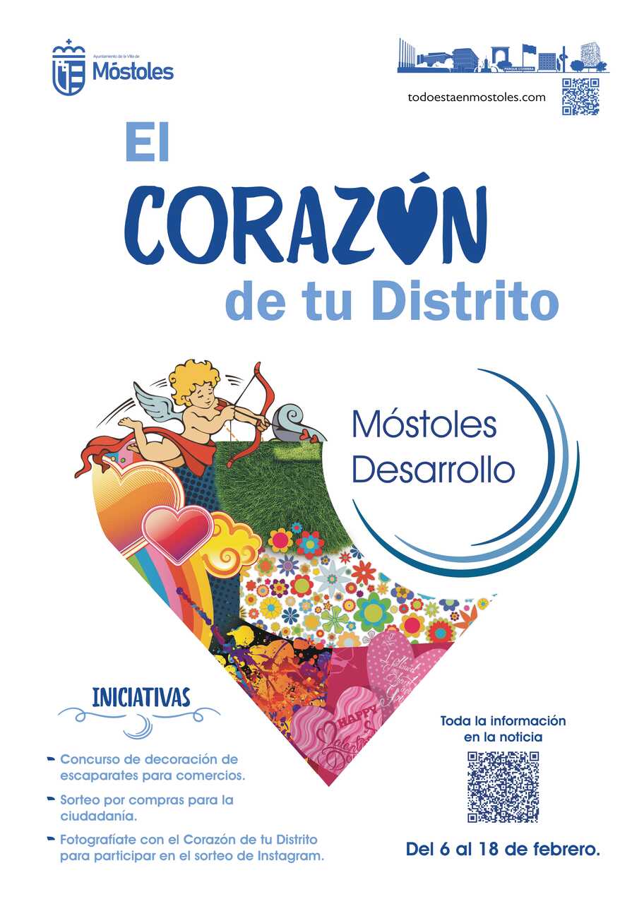Móstoles, el corazón de tu distrito - Cartel del Ayuntamiento de Móstoles