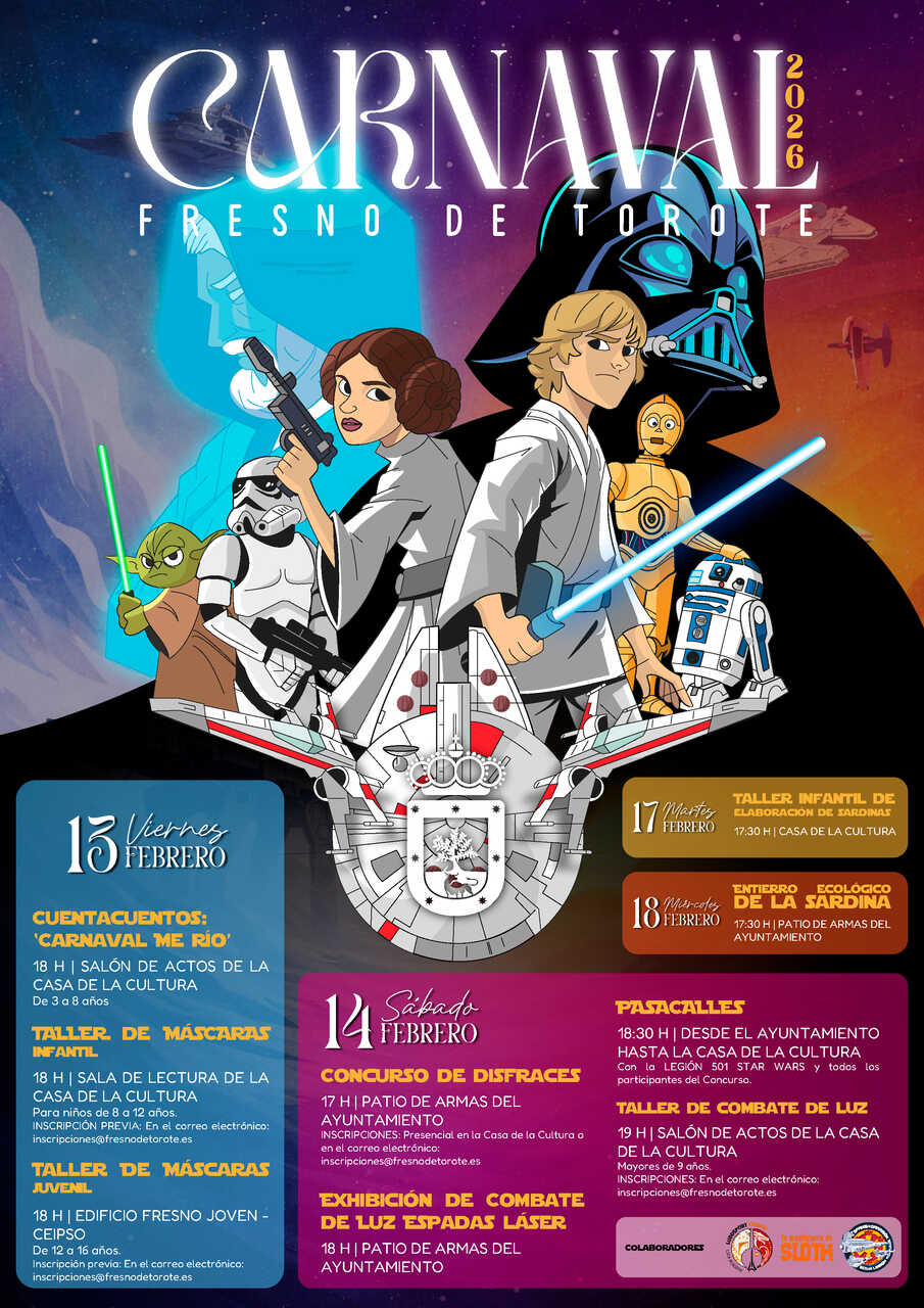 Programación Carnaval fresno torote 2026 - Cartel Ayuntamiento de Fresno de Torote