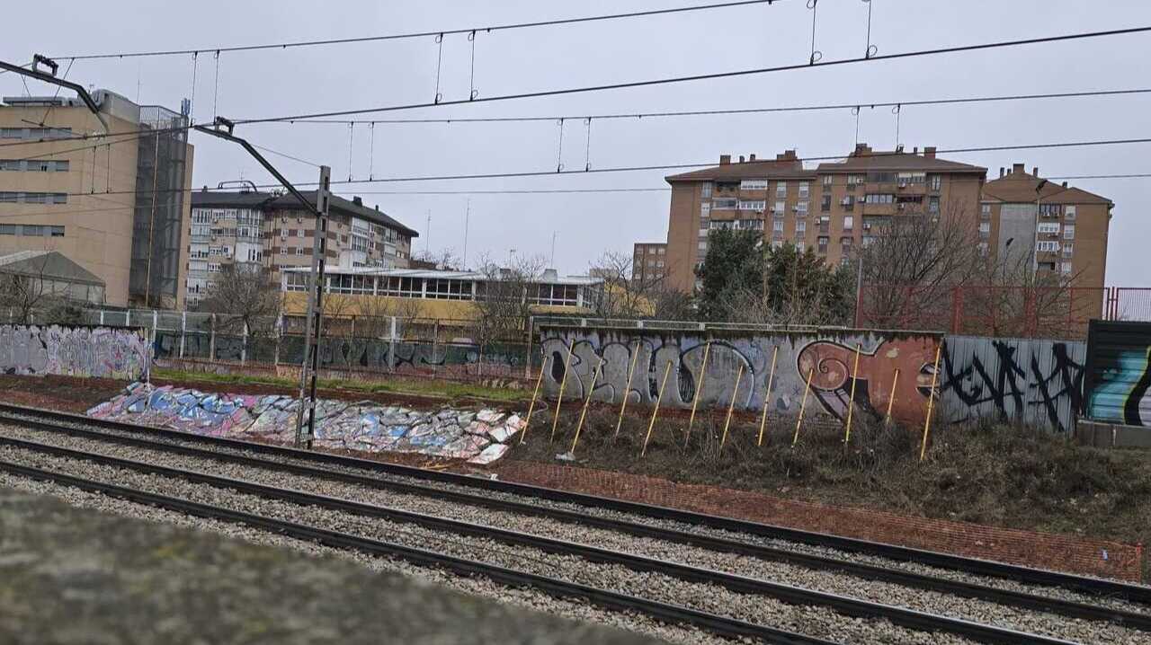 Imagen del muro caído - PP Fuenlabrada