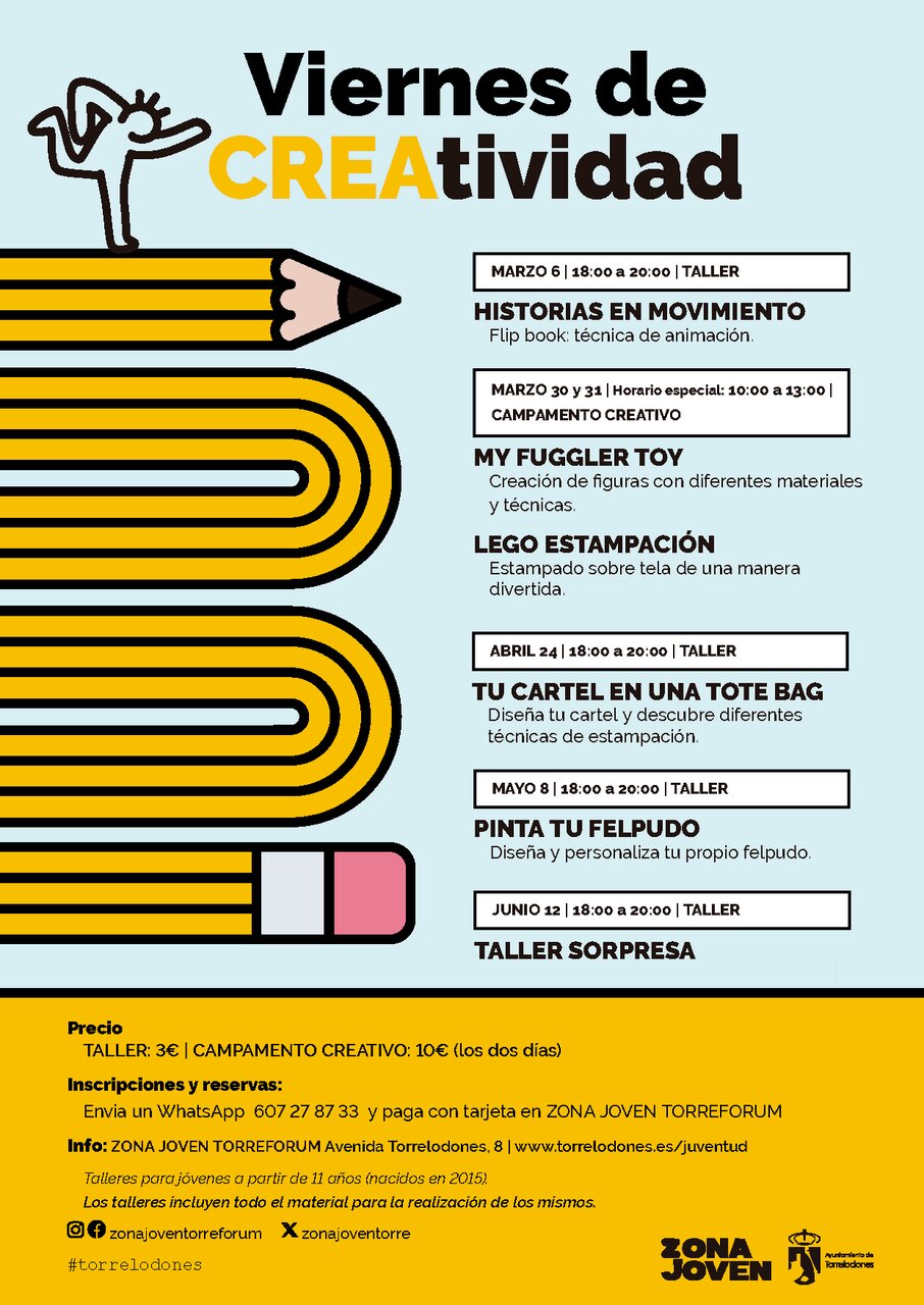 Talleres Viernes de Creatividad Torreforum - Imagen del Ayuntamiento de Torrelodones