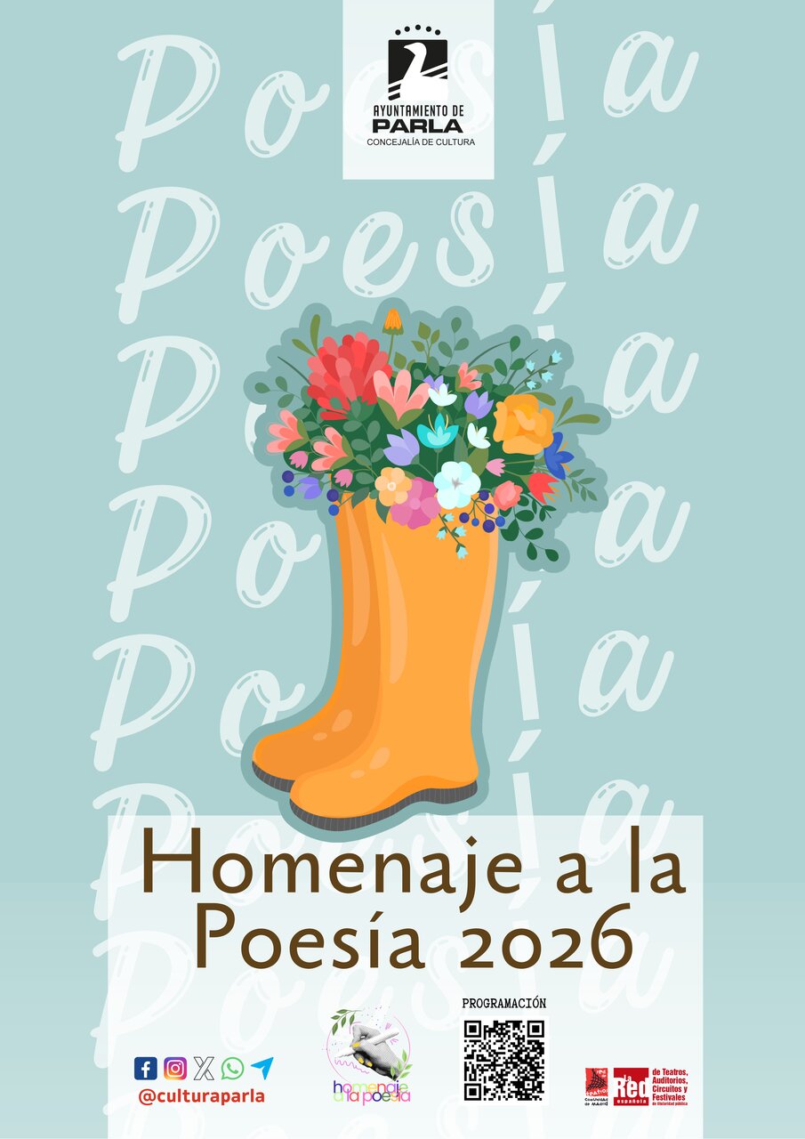 Cartel Genérico Homenaje a la Poesía 2026 - Imagen del Ayuntamiento de Parla