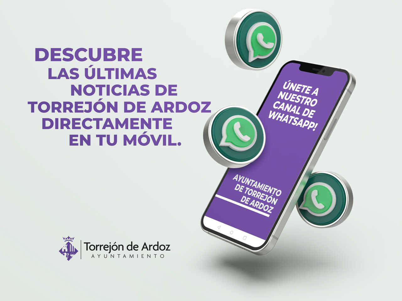 Canal Whatsapp - Imagen del Ayuntamiento de Torrejón de Ardoz